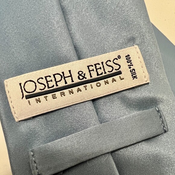 Joseph & Feiss Blue Silk Tie - Picture 3 of 5